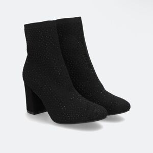 NWOT - MIA Elegant Black Rhinestone Laurie Bootie- 11